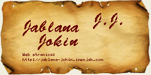 Jablana Jokin vizit kartica